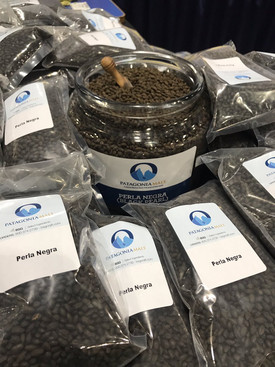 Come grab your free sample of <a href="/PatagoniaMalt/">PatagoniaMalt</a> Perla Negra malt during today's #GABF afternoon session! We're at booth #HM12 🍺