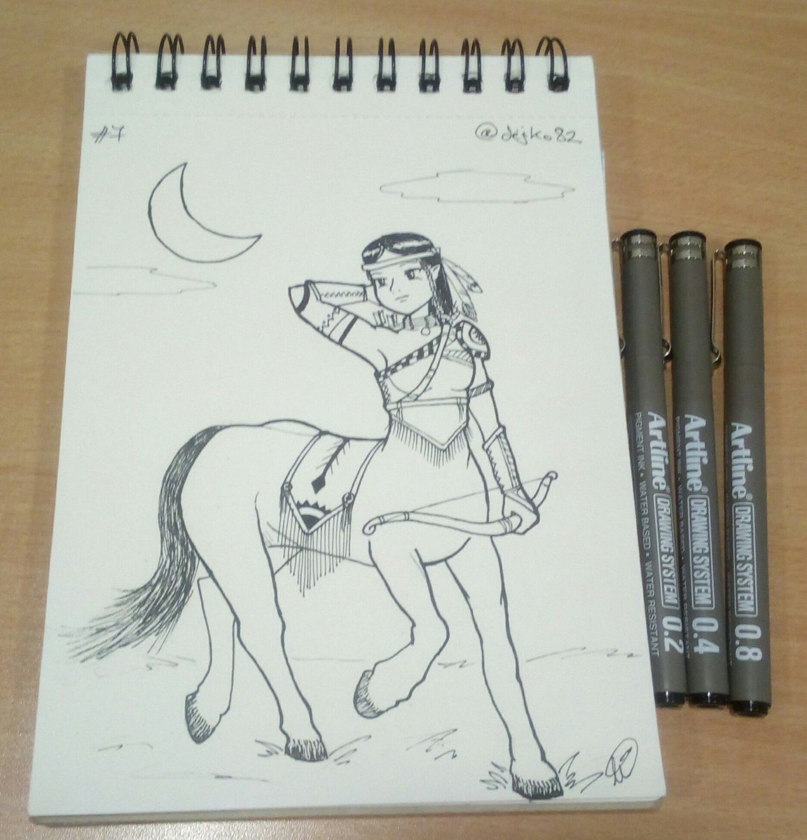 dejiko82's tweet photo. 7° día #inktober2017 "centauro india" #inktober #indian #centaur #femalecentaur #indianativa #ink #traditionalink #illustration #artoftheday https://t.co/k3IITYBX4e