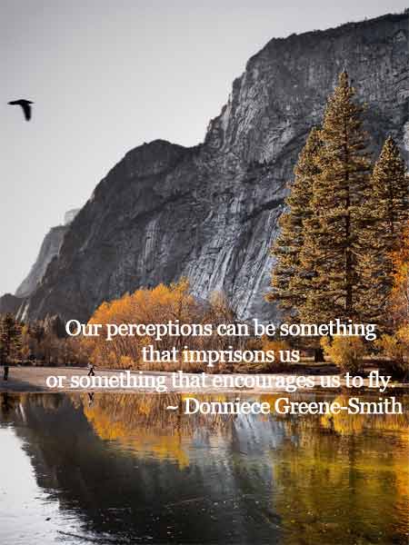 DonnieceGSmith's tweet photo. Our #perceptions can be something that #imprisons us or something that #encourages us to #fly. https://t.co/3FqF6mGfvo