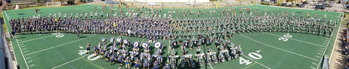 <a href="/CollegeMarching/">CollegeMarching.com</a> at its finest. Putting aside the rivalry to put on a BIG show with <a href="/umichband/">Michigan Marching & Athletic Bands</a> #Halftimehype #SMB2017