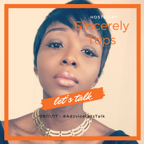 adzvice's tweet photo. @ImAdeAkins Women's #AdzviceLetsTalk session on 9/11 will be hosted by @SincerelyTops
50% of the women's session SOLD OUT!
https://t.co/sHz6eiH78j β¦ https://t.co/5aGv3qZ4kE