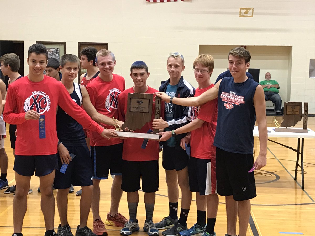 BellmontAD's tweet photo. Congrats Bellmont boys XC team on winning the sectional today. https://t.co/S9Hl1RDuQj