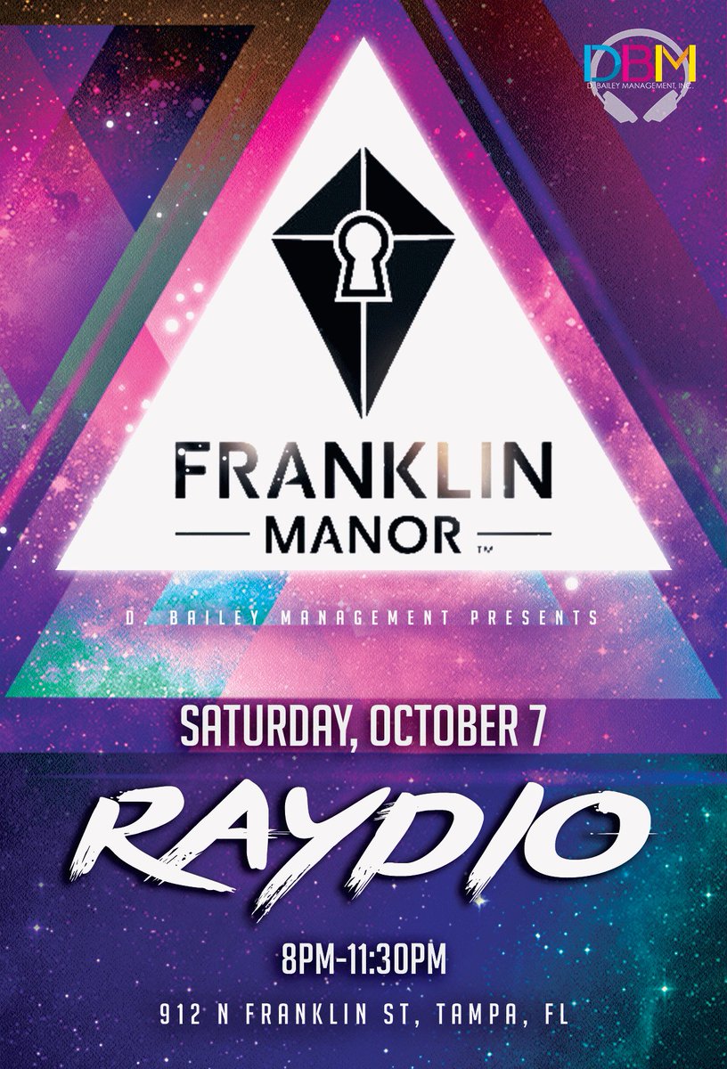 tampabands's tweet photo. .@Franklin_Manor is the place to be tonight! Catch The Raydio Band #LIVE starting at 8pm! #dancewithDBM https://t.co/FuOb6riGP4