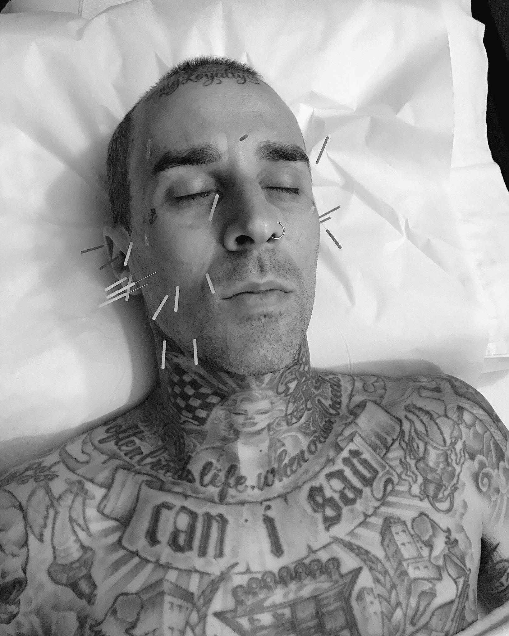 Machine Gun Kelly Travis Barker show off matching tattoos in new album  announcement