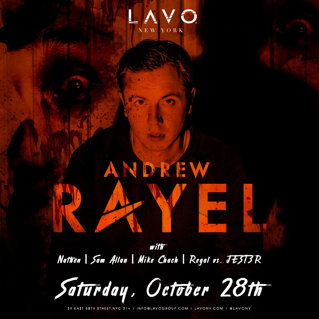 Excited to announce My official debut at <a href="/LavoNY/">LAVO New York</a> with <a href="/DjAndrewRayel/">AndrewRayel</a> Halloweek Saturday OCT 28th !! tickets nightout.com/events/andrew-….