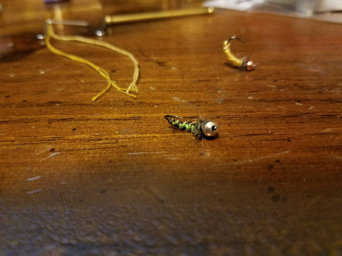 Playing_Angles's tweet photo. Working on those woven #euro #nymphs today. #flytying #atthevise #flyfishing #nymphing https://t.co/UXoIfpykwB