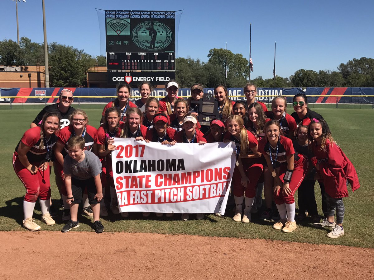 Class 3A Fastpitch State Champion is Purcell Lady Dragons with 12-1 win over Oktaha <a href="/vypesportsguy/">Bill Huddleston</a> #okpreps