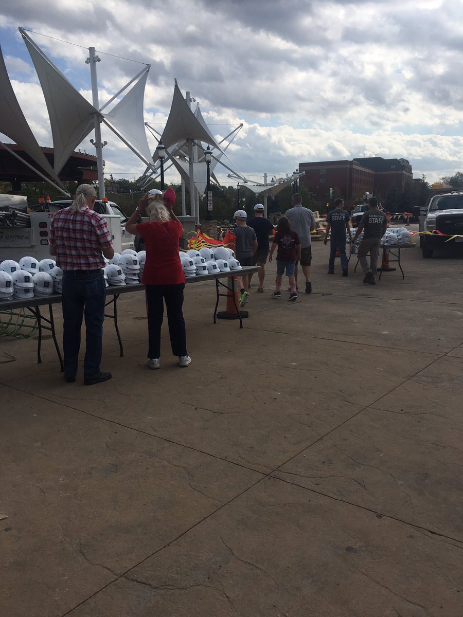 Lots of residents downtown for Today's Hard Hat Tour. Excited to show them the progress we are making on revitalizing our city!