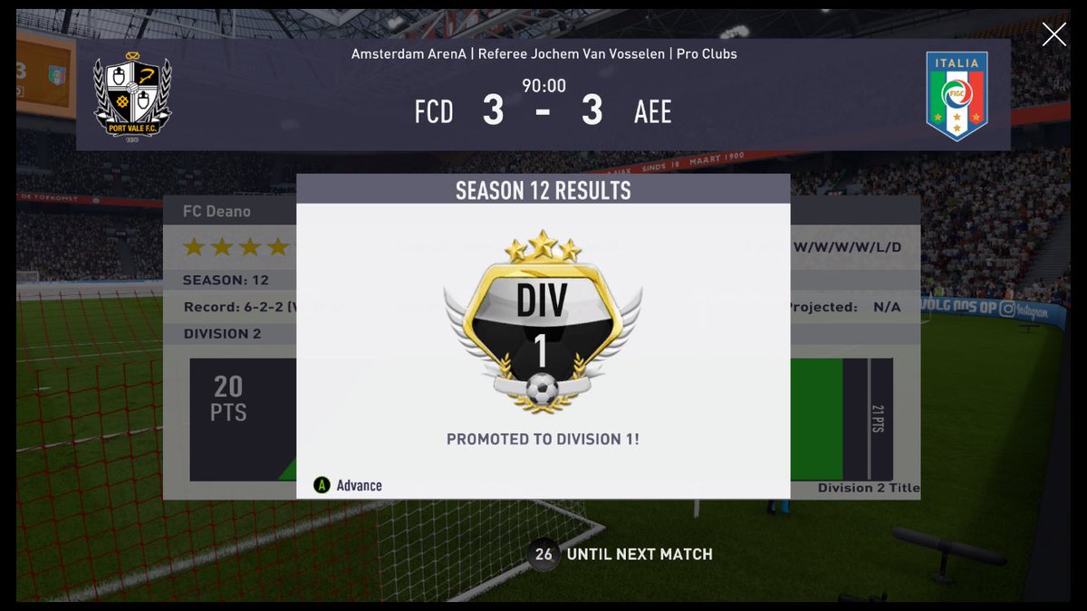 TheFCDeano's tweet photo. We've done it! We're In Division 1! Congrats to the boys! #DeanoDiv1 https://t.co/PmfDujgVkM