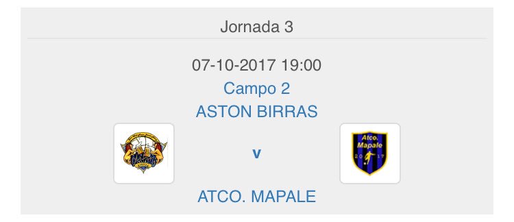 AtcoMapale's tweet image. Terminamos la 3ra jornada con 3 puntitos tras la victoria 4-1 ante @AstonBirras7