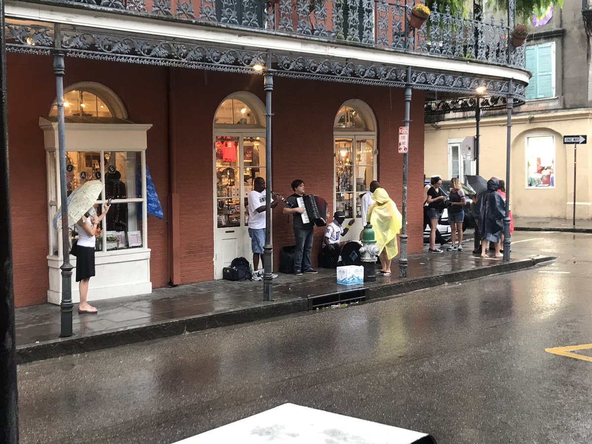 Cruising with <a href="/bethdownie/">Beth Downie</a> in #HurricaneNate and the band keeps playing