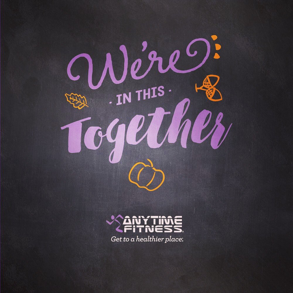 We as gym members are thankful to have each other for the healthy lifestyle journey we are on.  #fitnessfamily  #anytimefitness #medhat