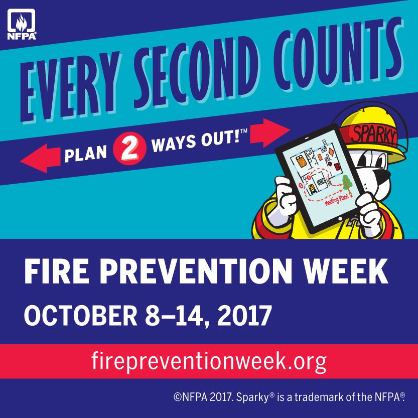 OrovilleFire's tweet photo. Join us for Fire Prevention Week!
Saturday Oct 14  9-1 p.m.
Tours, Demos, and food! https://t.co/AlEnb9y0sg