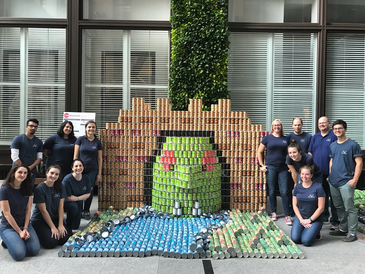 nitscheng's tweet photo. Thanks to our AMAZING #CanstructionBoston team - those shown here & those who worked the AM! We love the troll under a bridge! #funatnitsch https://t.co/nGEcQIjrH5