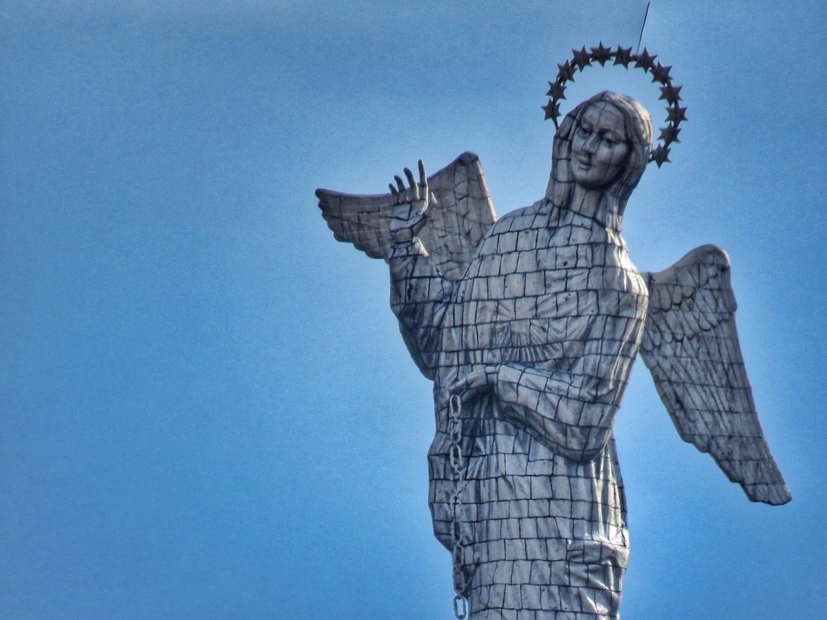 drebmann's tweet photo. The Winged Madonna. @VisitQuito @Equadortravel @MetroTouring #experiencequito #allyouneedisequador https://t.co/MsPzGrPYcZ