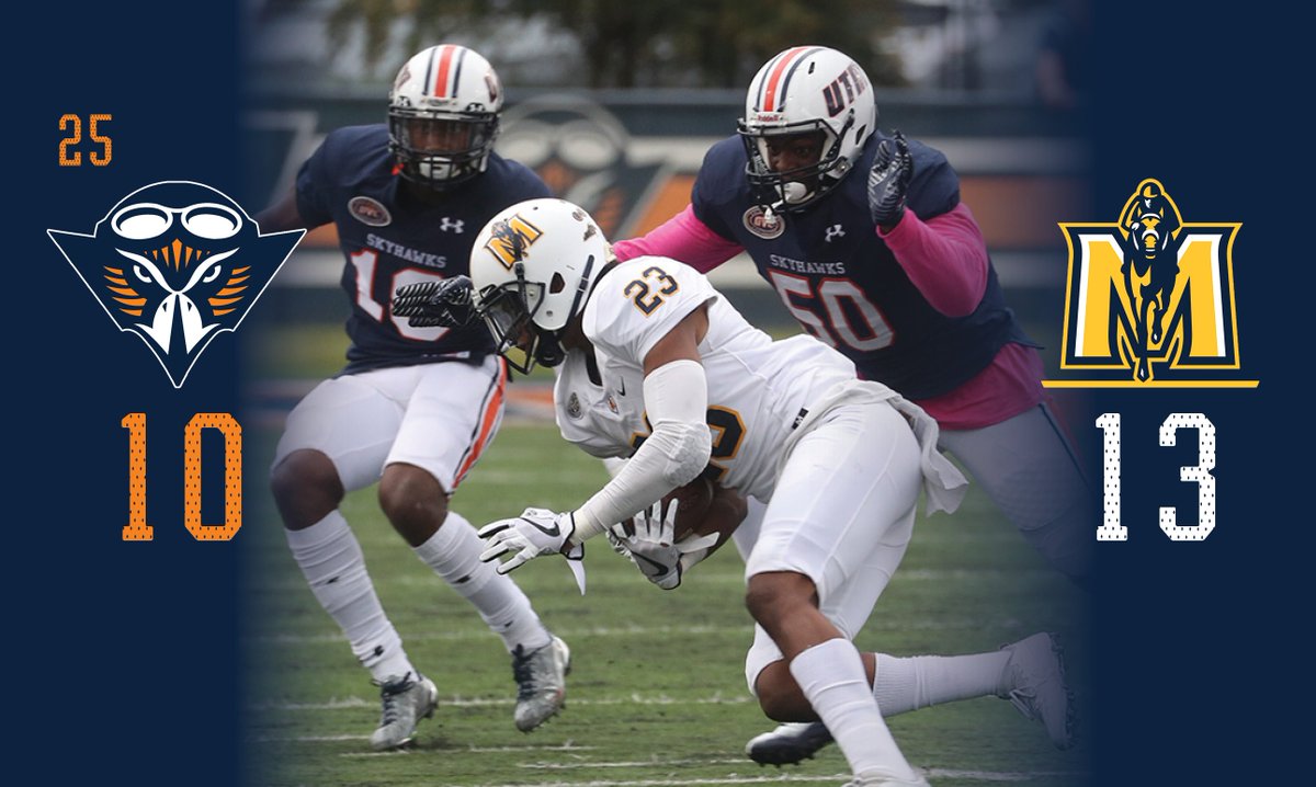 FB: No. 25 <a href="/UTM_FOOTBALL/">UT Martin Football</a> falls in heartbreaking fashion to OVC rival Murray State on Homecoming: utmsports.com/story/9931