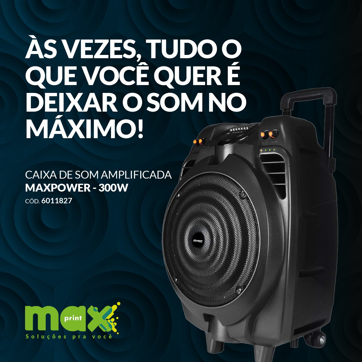 oficialmaxprint's tweet photo. Potência com #qualidade é o que você procura em uma caixa de som, e isso você tem de sobra na #MaxPower! 😎

https://t.co/ls8cjL5IqT https://t.co/TtM9O8wt1Q