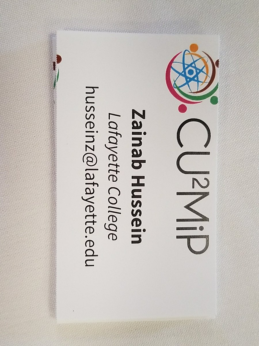 zainab5948's tweet photo. Beyond excited to receive this business card from #cu2mip2017 @UofMaryland https://t.co/AaeEEXqRwL