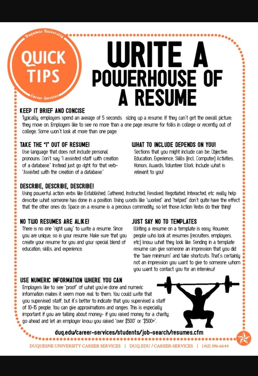 It's #ResumeSeason ! Check out these tips to write a #powerhouse resume