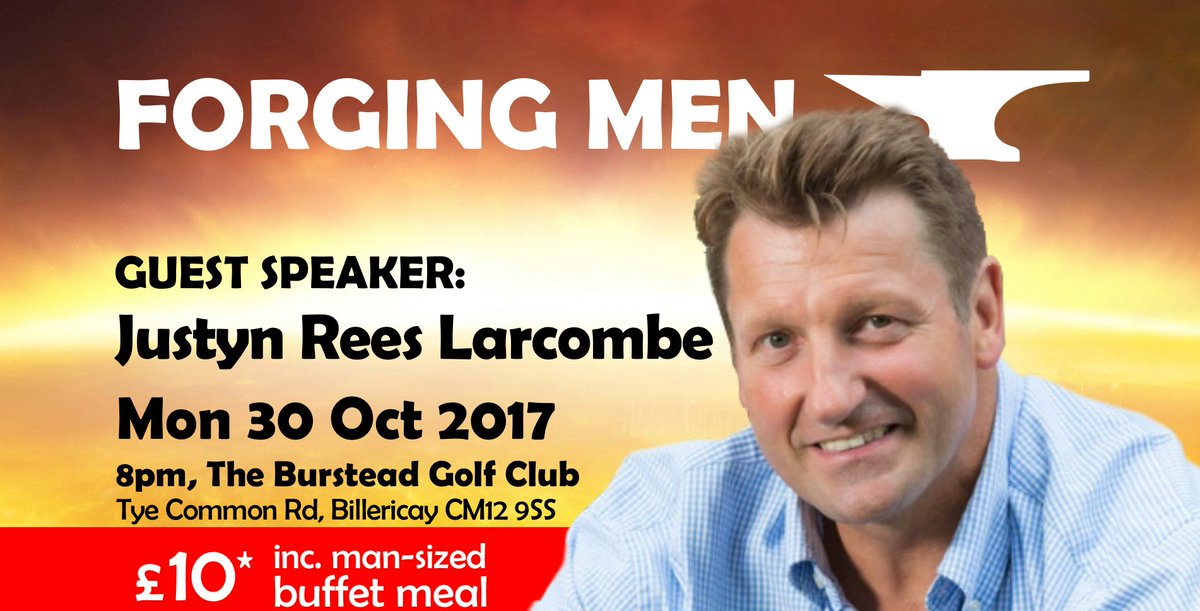 We still have some tickets left for our evening with <a href="/JustynLarcombe/">Justyn Larcombe</a> but don't leave it too long! Tickets here: forgingmen.eventbrite.co.uk