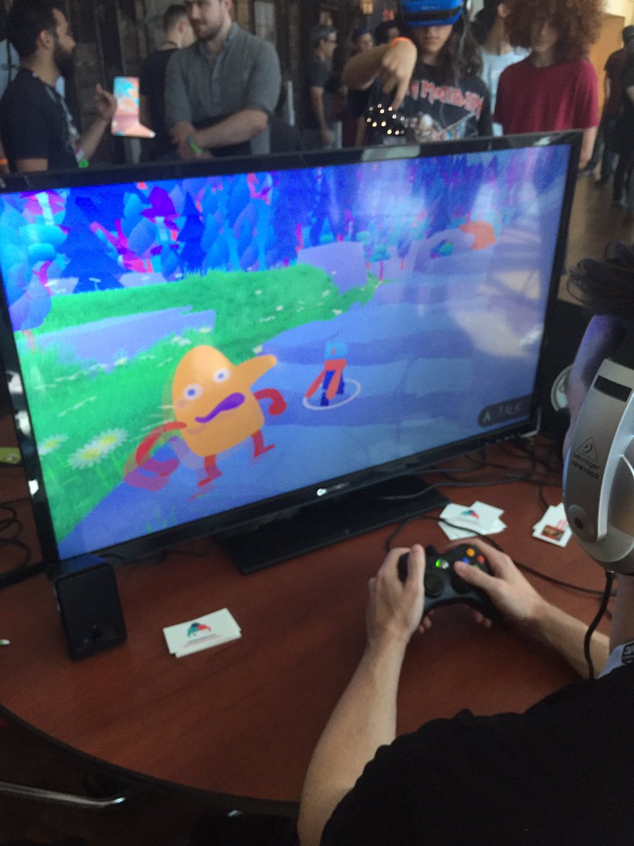 DoubleUpGames's tweet photo. This game is so cute @SundaeMonth #IndieCade17 https://t.co/rnvWhWJUjn