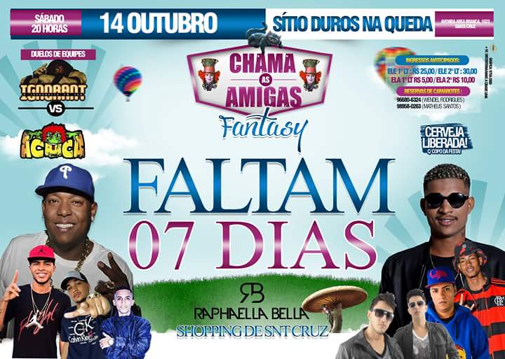 heenriaraaujo's tweet photo. COMEÇAMOS A CONTAGEM REGRESSIVA , AGORA FALTAM APENAS 07 DIAS !!!
#VEMPRACHAMAASAMIGAS #VEMPRODUROSNAQUEDA #VEMPRAFANTASY 👹🤖👻👾🍻 . https://t.co/ygdmEuEz2x