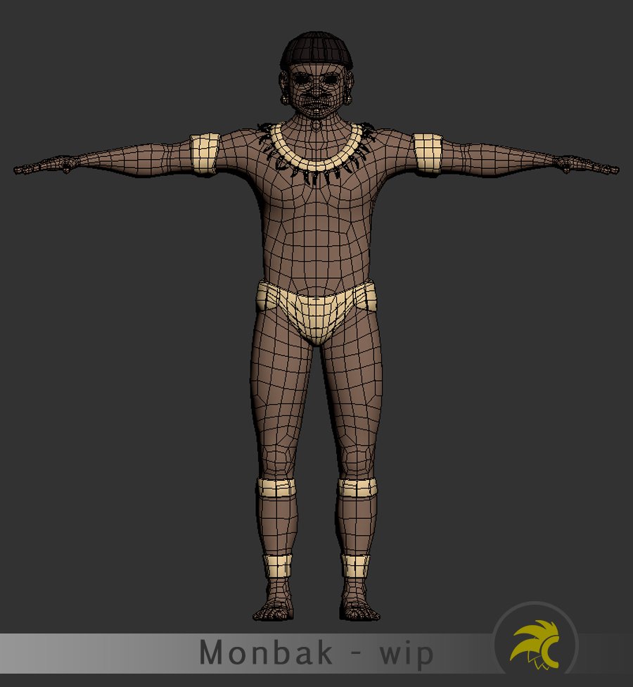 CaciqDigital's tweet photo. #wip #IndigenousCharacter #MonbakGame #AdventureGame #IndigenousCulture #DigitalGames #GameDevelopment #3Dmodeling #CharacterDesign #Brazil https://t.co/p7dLZRRlKF