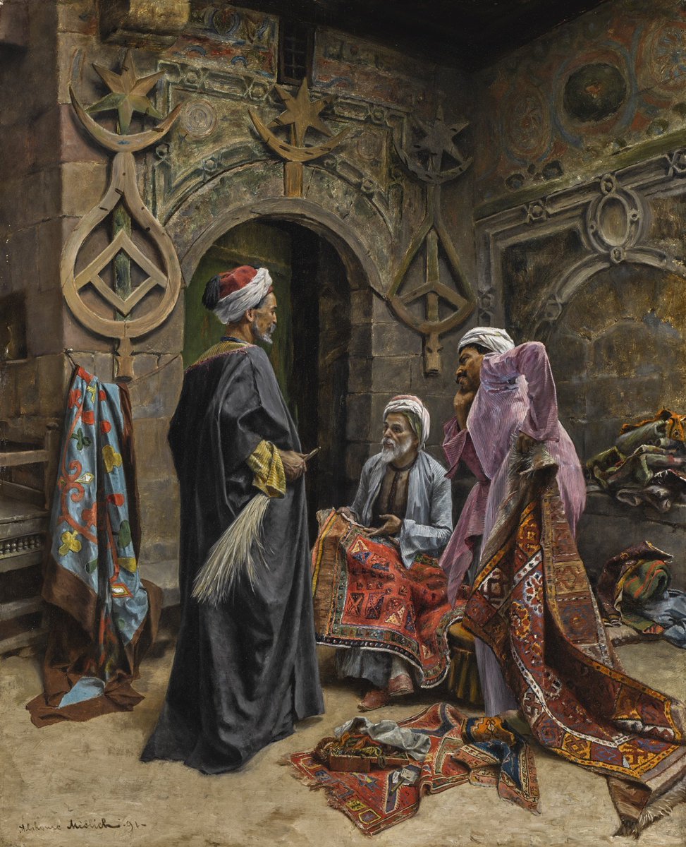 nka979's tweet photo. The Carpet Seller 
Alphons Mielich, 1891 https://t.co/j0gj2dDEz5