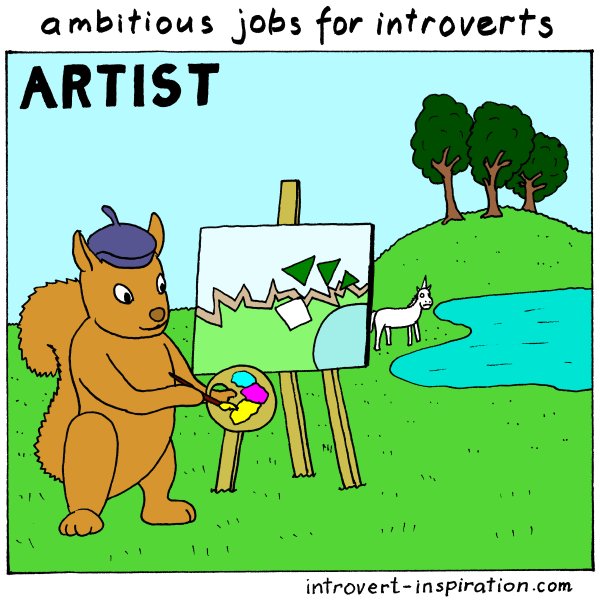 IntrovertZayts's tweet image. Making money from imagination? A good career option for a creative #introvert.