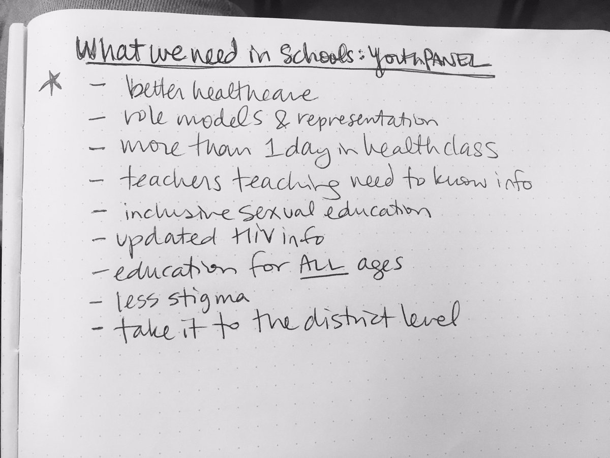 Full list here on what younger folks want in schools: (#areyoulistening)