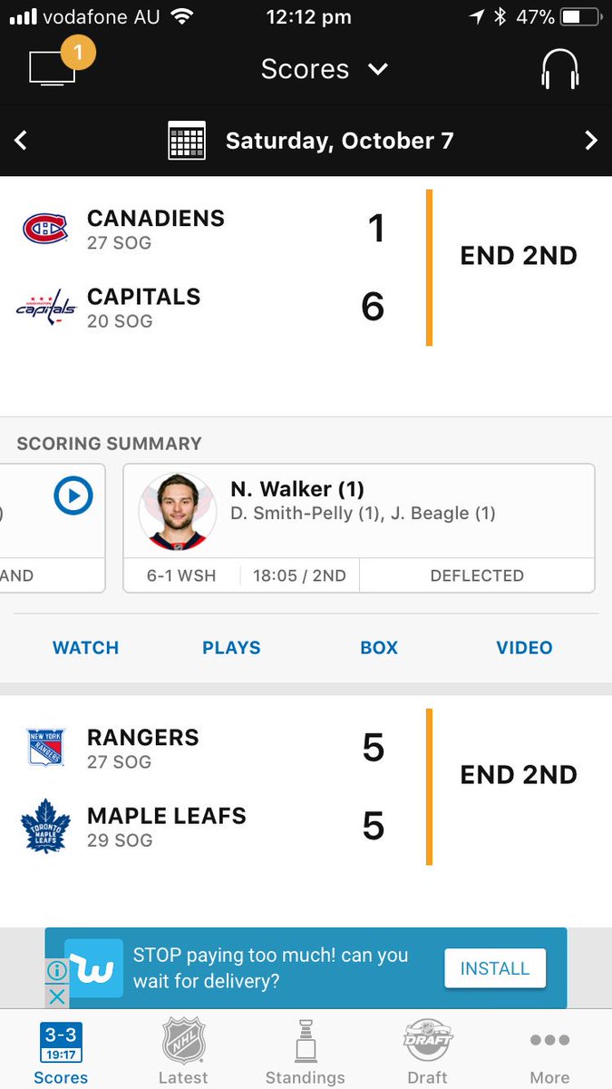 SeanJones51's tweet image. So pumped for @NathanWalks10 scoring his first @NHL goal. Unreal #GdayNate #CapsHabs