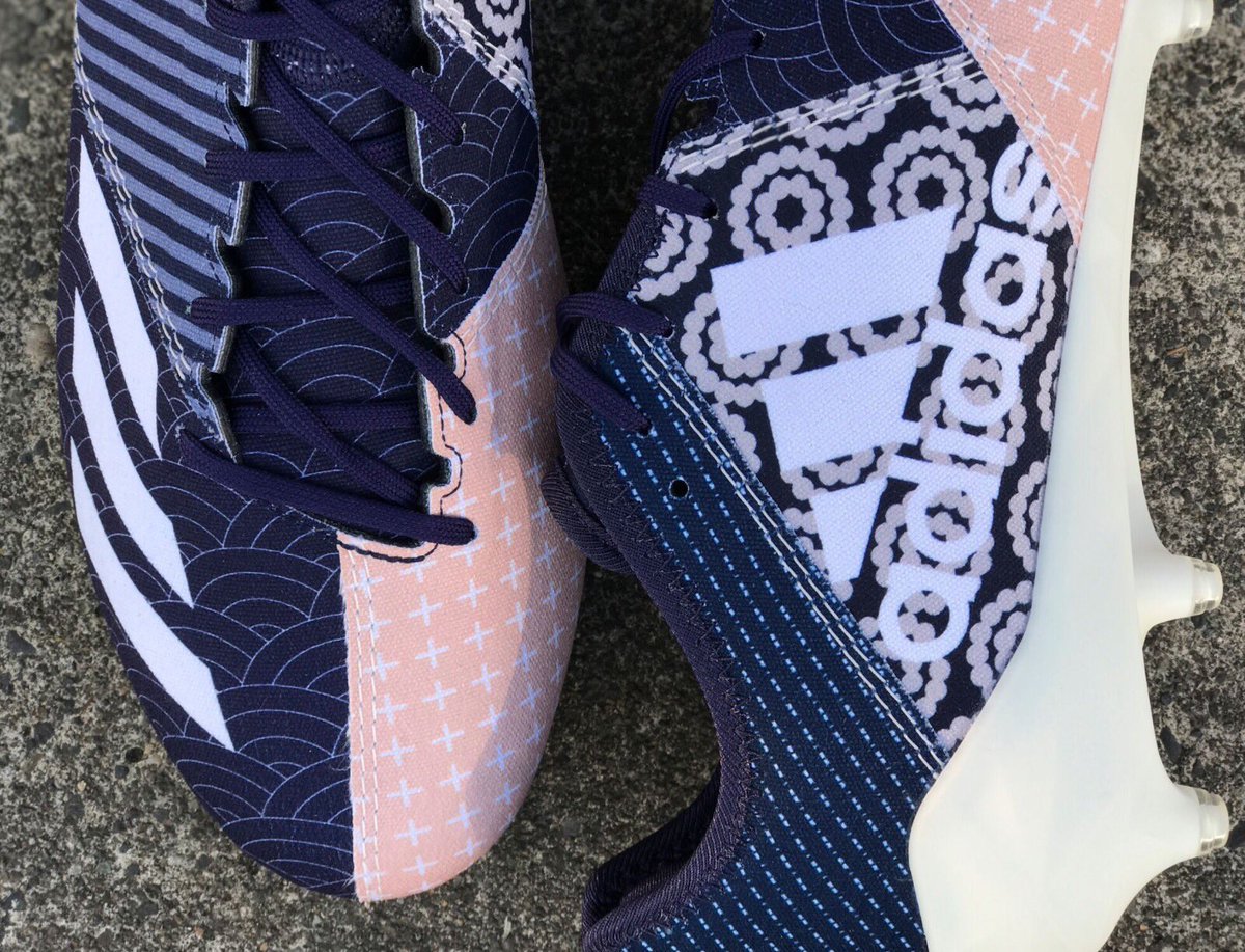 brkicks's tweet photo. Custom adidas “Denim” cleats for @DeAndreHopkins this weekend https://t.co/9HswlzLs26