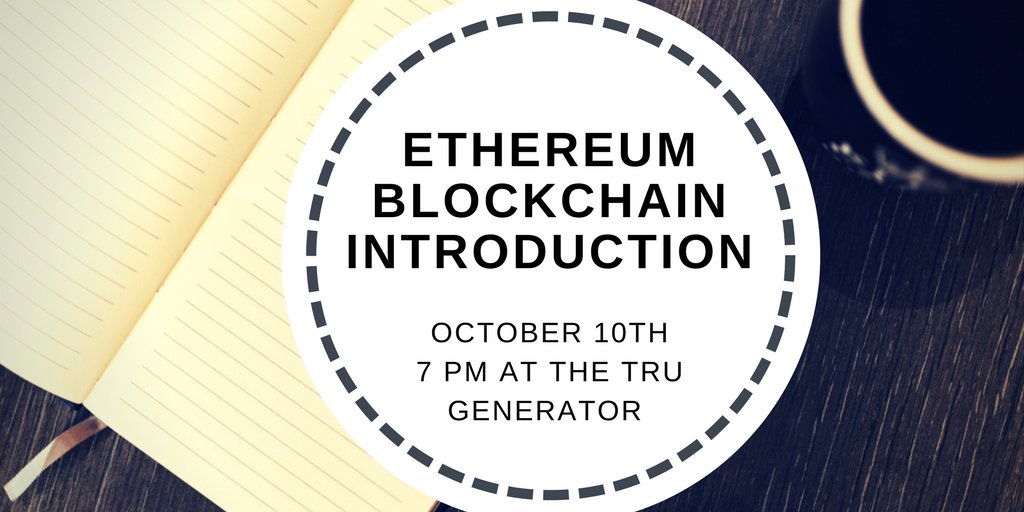 BuiltInKamloops's tweet image. The Ethereum Blockchain meetup is tuesday ! Hope to see everyone there ow.ly/brTr30fEjSz