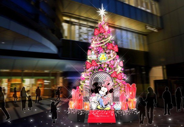 news_line_me's tweet photo. 渋谷ヒカリエに"ミッキー&amp;ミニー"のクリスマスツリーが登場
https://t.co/ytev0RudGp https://t.co/00FBp1pT7b