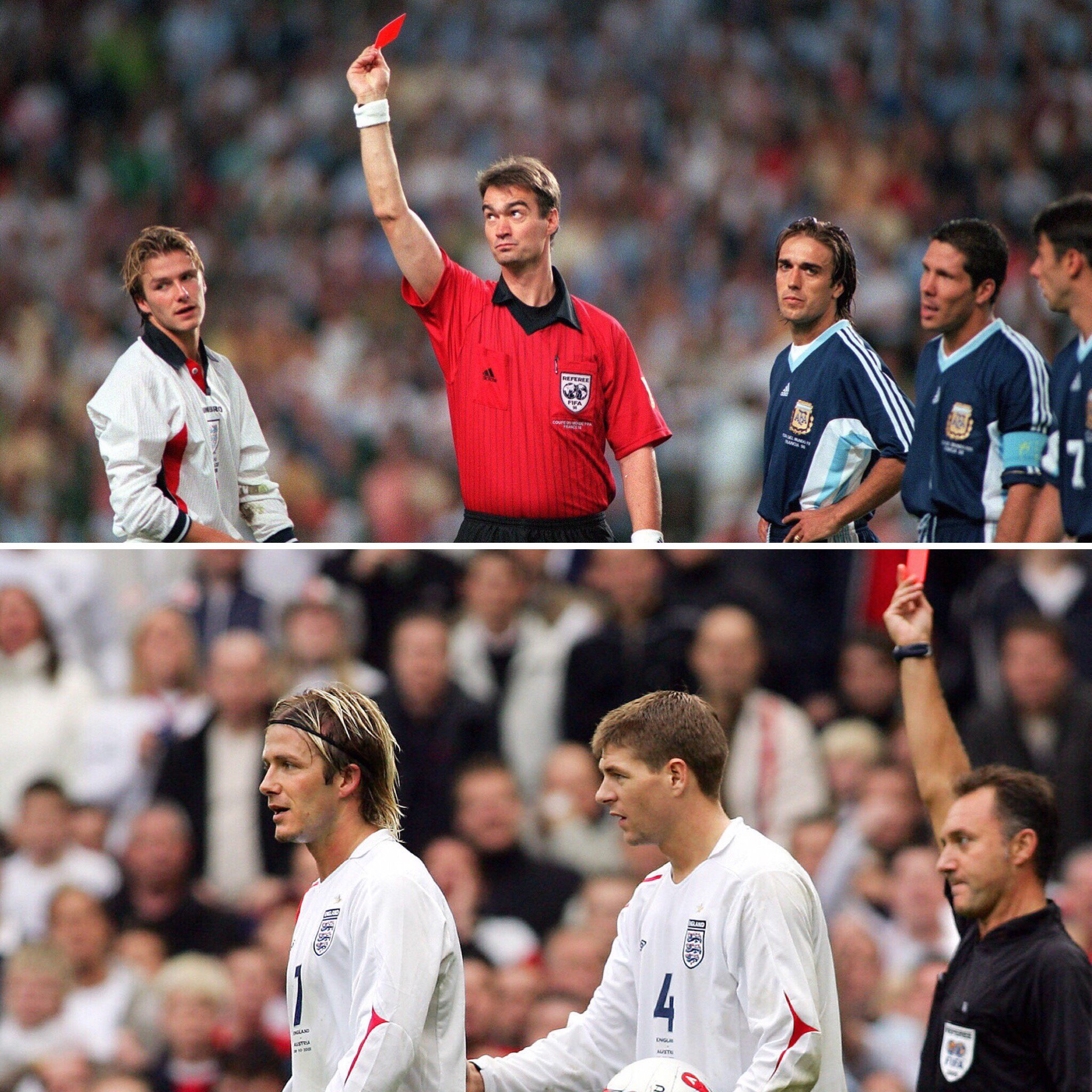 Squawka on Twitter: "ON THIS DAY: 2005, David Beckham became the first player to ever be sent twice for 🔴 vs. Argentina 🔴 vs. https://t.co/gMMDjq0d3s" / Twitter
