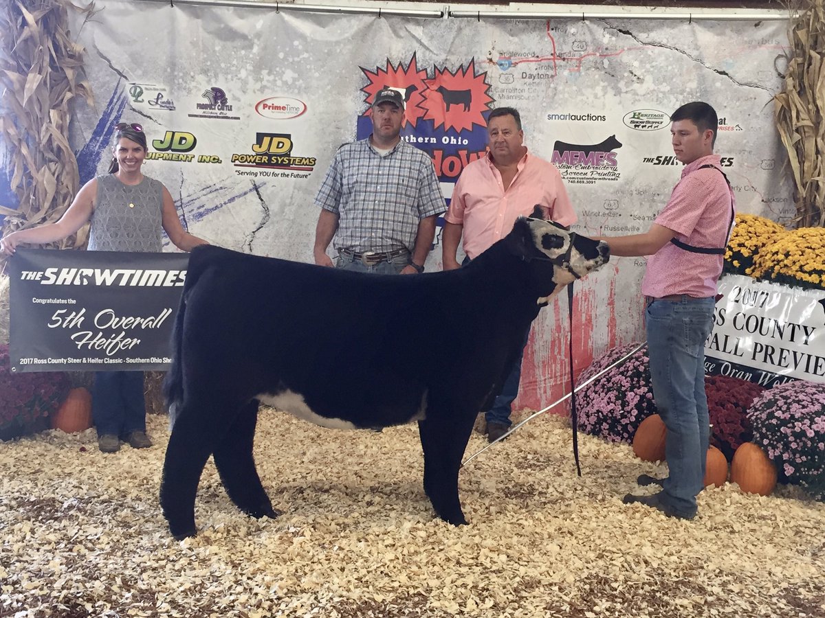 hesscattleco's tweet photo. Our Eye Candy donor does it again!!!
Reserve champion steer/ 5th overall heifer Ross Co. i80/No worries x Eye candy donor. #dreamgirl https://t.co/l6ECaSETdj