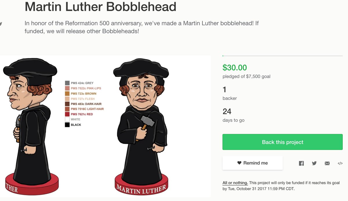Theo_Bobblehead's tweet photo. The Kickstarter is live. Grab your #Luther Bobblehead for $20! https://t.co/PP5CexwyQo