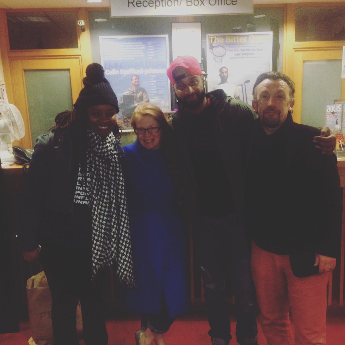 axisBallymun's tweet photo. What a week with #TheBitterGame as part of @DubTheatreFest @Actorvist_keith & Kamra you are officially members of the axis family. https://t.co/4SpoWyfveW