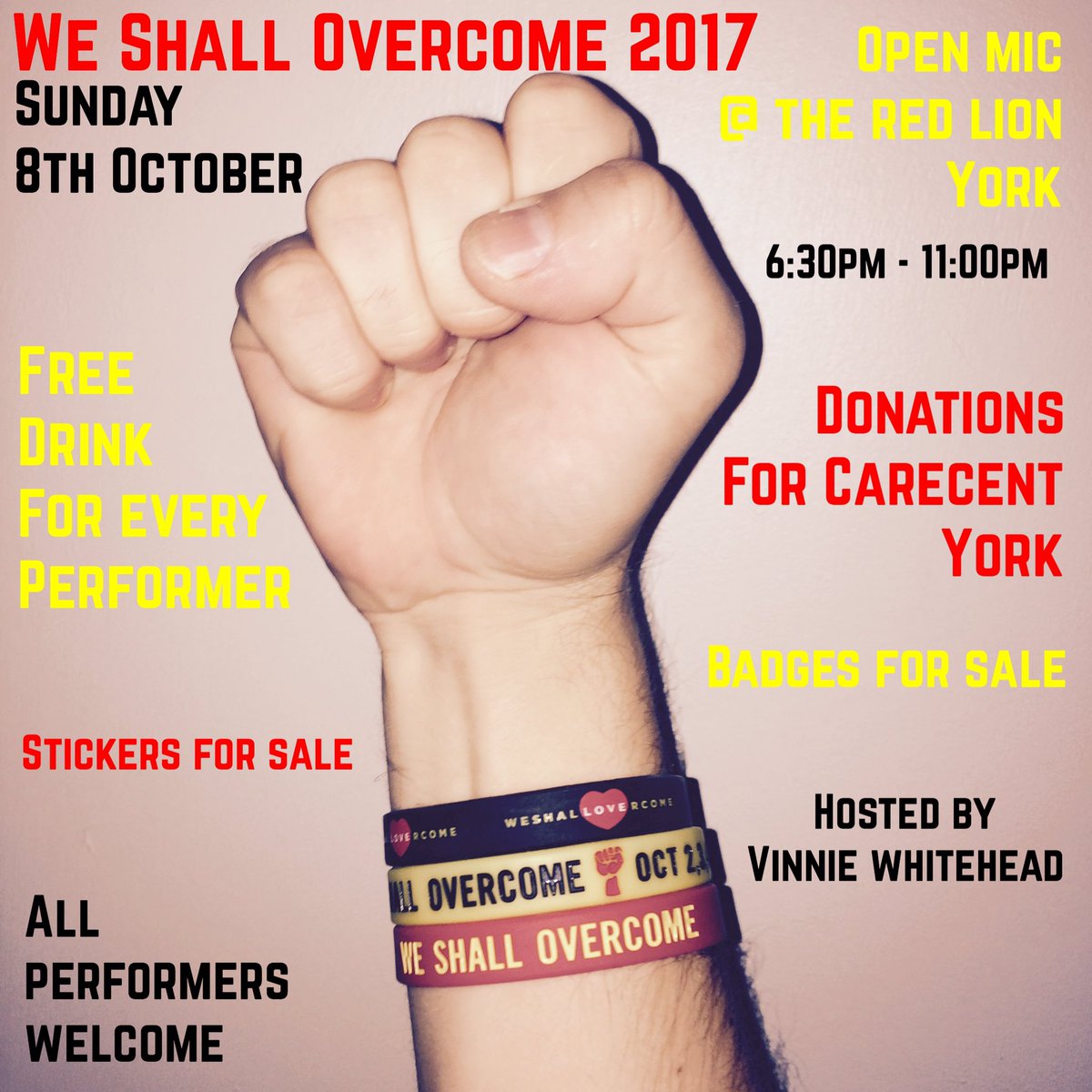 Sunday night at The Red Lion in York supporting <a href="/WeShallWeekend/">#WSO2024</a> an Open Mic Night, all performers welcome...