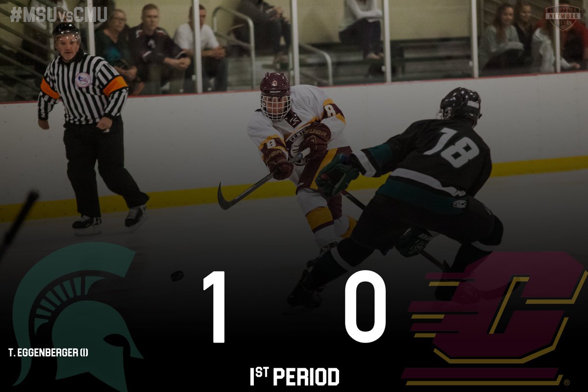 CMHockeyNetwork's tweet photo. After 20 minutes of play, @MSUD3Hockey leads @CMUHOCKEYDIII 1-0 at ICE Arena #MSUvsCMU https://t.co/WSS0CpM8kJ