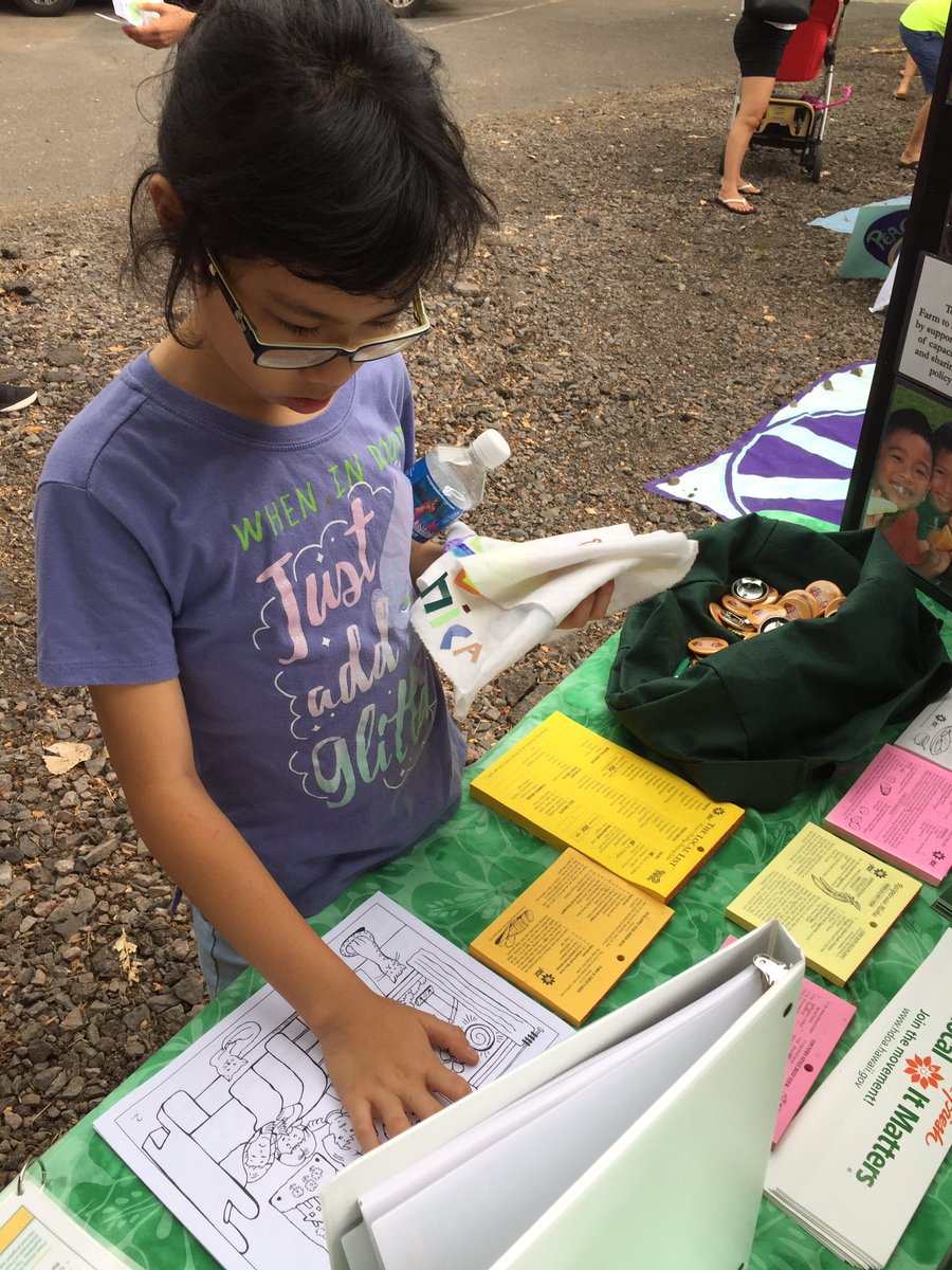 Come on by the HI Farm-to-School booth @ Kahumanu Farm Fest 2018 <a href="/HFUUGrows/">HFUU Growing</a>