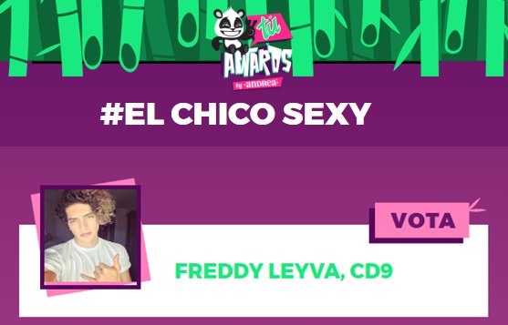 OficialCD9Mex's tweet photo. ¡Vota por @CD9 y @freddyleyva en los #TuAwards!
¿Ya votaste?
https://t.co/vbRzoajgL6 https://t.co/5jWJic9K4I