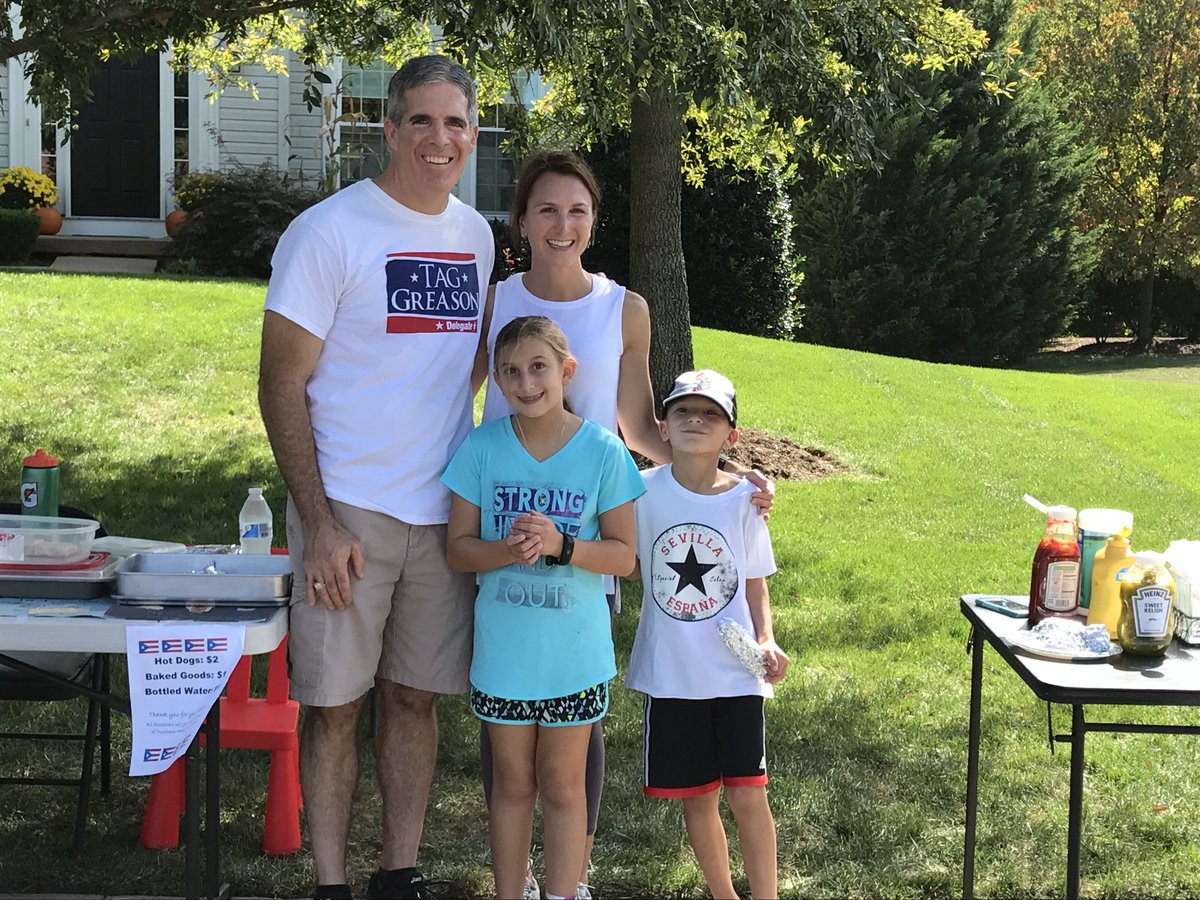 Out knocking on doors today and I stopped for a hot dog. All proceeds go to help the hurricane victims in Puerto Rico. Great cause!