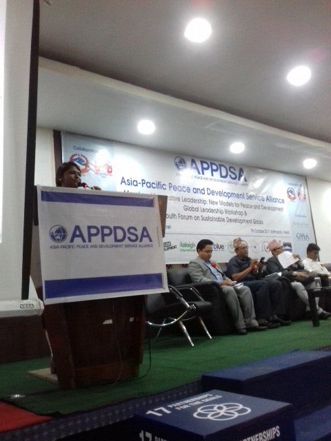 bhawanamp's tweet photo. Thank you #GlobalPeaceFoundation for this opportunity to share about #SDGsAndTheRoleOfYouth At #APPDSA2017 #YouthMeet4SDGs https://t.co/LSdkgrgvCL