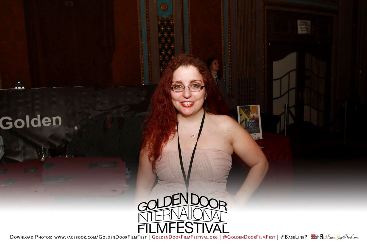 AmyGravino's tweet photo. Pretty in pink on the Saturday night red carpet at the @GoldenDoorFest! #GDIFF #GDIFF17  #goldendoorfest #redcarpet #jerseycity https://t.co/o3AtWx2FRp
