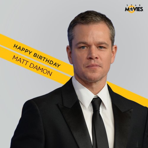 Happy birthday to a man of many talents, Matt Damon! 