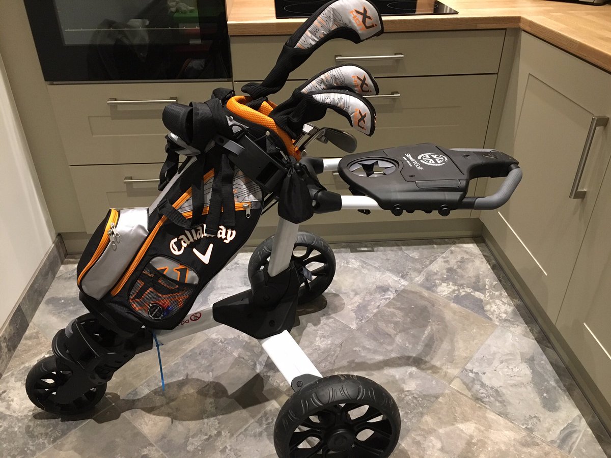 SetButler's tweet image. 9th May 2017 thanks for the clubs and trolley @1MickButler #golfmaddad