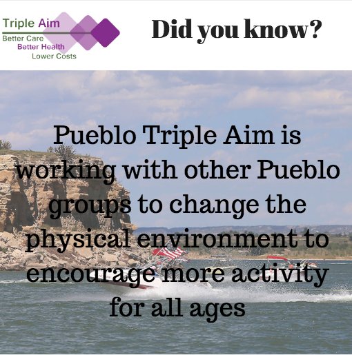 PuebloTripleAim's tweet photo. #ObesityReduction #Exercise #PuebloCounty #Safety https://t.co/SOs2nimG8j