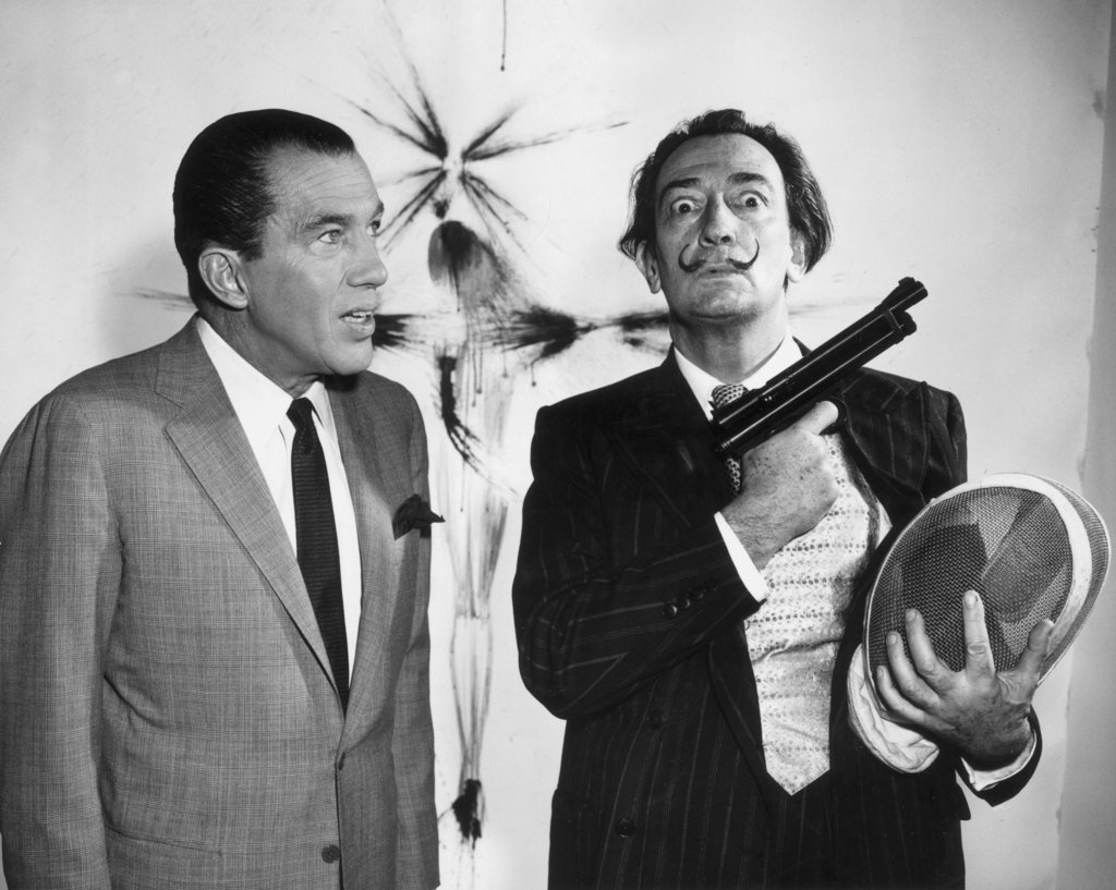 Fascinating Historical Picture of Ed Sullivan with Salvador Dali in 1961 