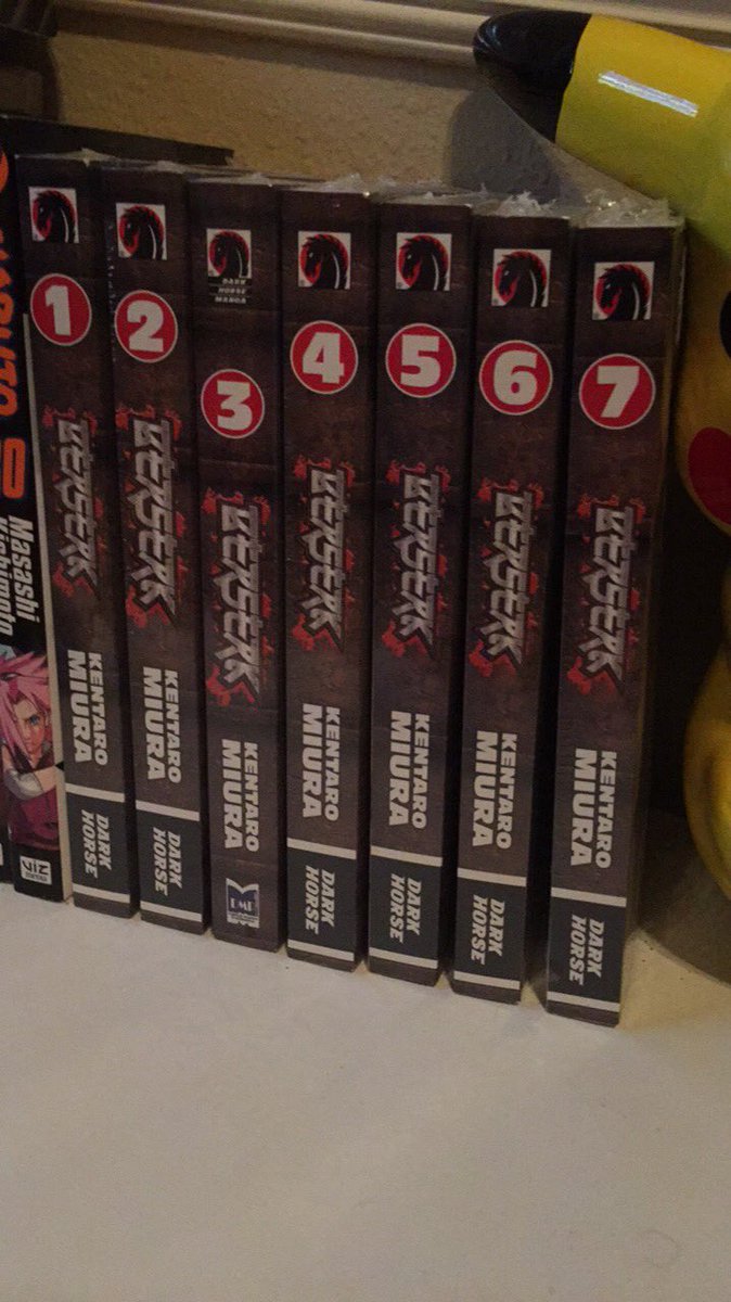 TheAnimeDude's tweet photo. Oh yea, forgot to say what I got. Got volumes 4-7 of #Berserk earlier today. π #TheCollectionIsGrowing https://t.co/zdoUWxn4KK